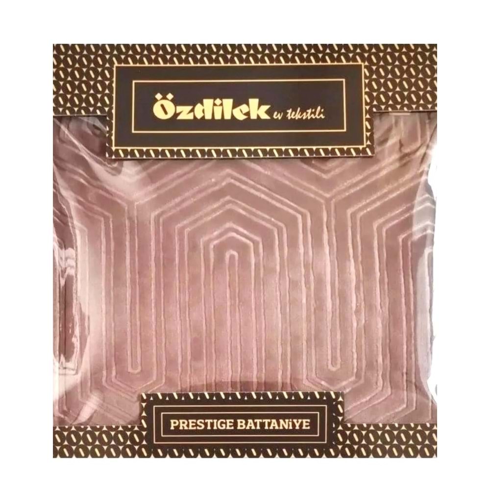 Özdilek Prestige Kalın Embos Çift Kişilik Battaniye (220x240)-Cameo Brown