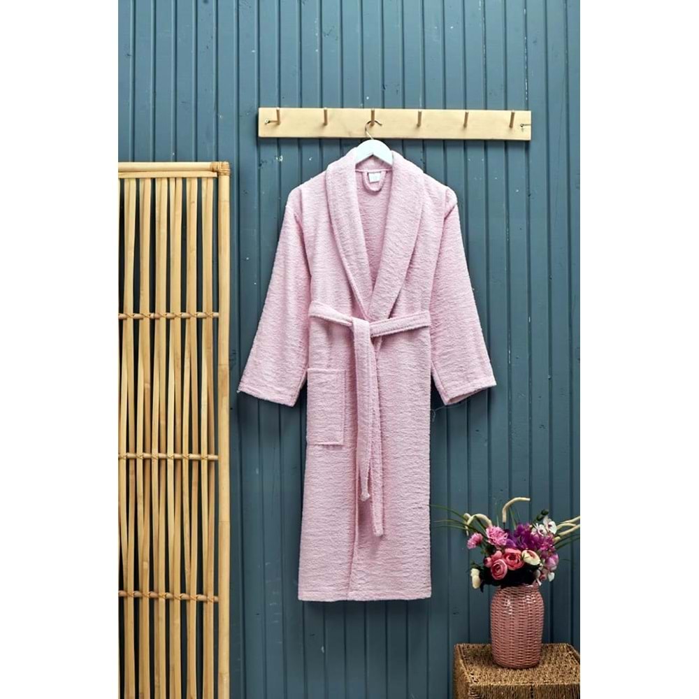 Polo Life Kutulu %100 Pamuk Tek Bornoz Şalyaka-A.Pembe (XXL Beden)
