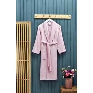 Polo Life Kutulu %100 Pamuk Tek Bornoz Şalyaka-A.Pembe (XXL Beden)