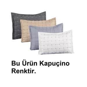 Goldroom Alyans Tek Kişilik Yatak Örtüsü (180x240)-Kapuçino