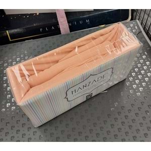 Hanzade %100 Pamuk Penye Lastikli Çift Kişilik Çarşaf Seti (160x200+30) - Somon