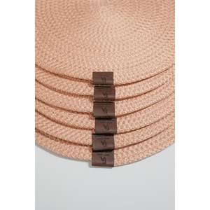 4 Adet Hasır Görünümlü Jüt Supla, Amerikan Servis Lüx Sunum Tabak Altlığı