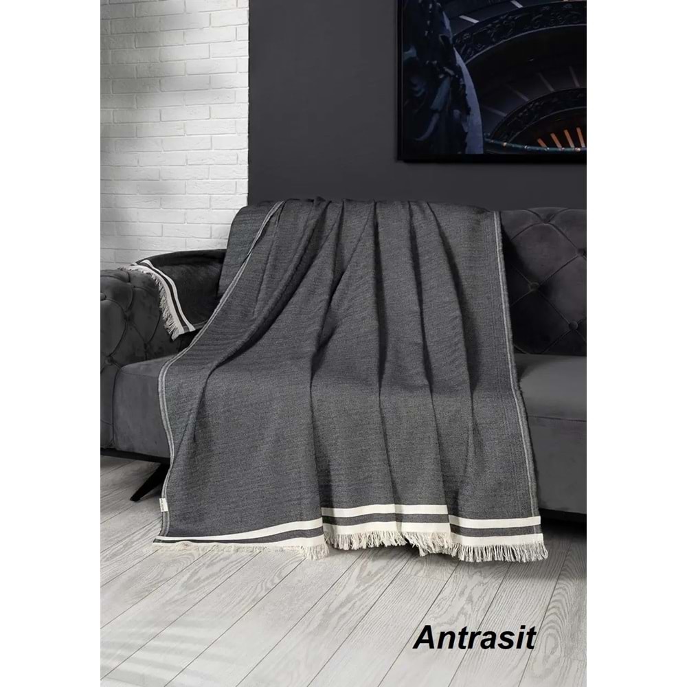 Alinda Pamuklu Kaymaz Terletmez Koltuk Örtüsü (170x230)