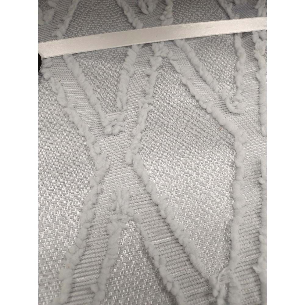 Prestij Puffy Yakut 3 Parça Çift Kişilik Yatak Örtüsü, Pike Örtüsü (250x260)-Gri