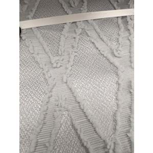 Prestij Puffy Yakut 3 Parça Çift Kişilik Yatak Örtüsü, Pike Örtüsü (250x260)-Gri