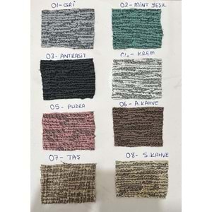 Altın Kelebek Jakarlı Streç Kaplama Maxi Takım Koltuk Örtüsü (3+3+1+1)-Krem