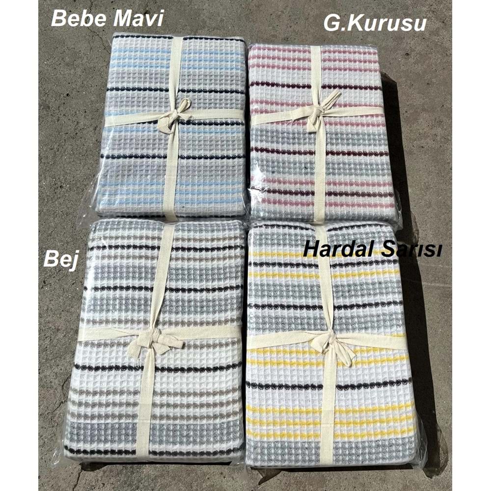 Livdora Serena Pamuklu Battaniye (190x230) - Bebe Mavi