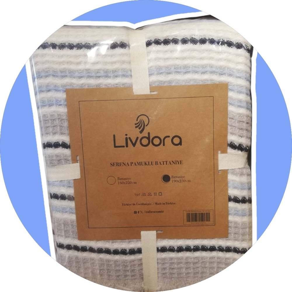 Livdora Serena Pamuklu Battaniye (190x230)