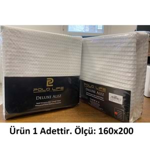Polo Life Jakarlı Örme Kumaş Delux Full Lastikli Sıvı Geçirmez Çift Kişilik Alez (160x200)