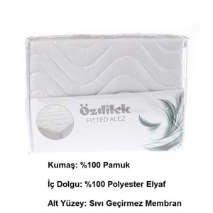 Özdilek Kapitoneli Fitted Ranforce Sıvı Geçirmez Tek Kişilik Alez Yeni (100x200+35)