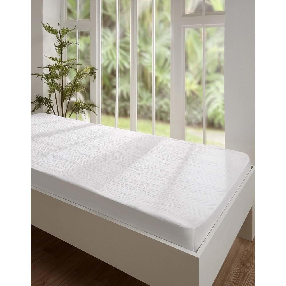 Özdilek Kapitoneli Fitted Pamuklu Sıvı Geçirmez Battal Tek Kişilik Alez (120x200+30)