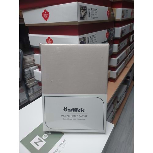 Özdilek Colourist Fitted Lastikli Tek Kişilik Çarşaf Seti (100x200)-Kum Beji