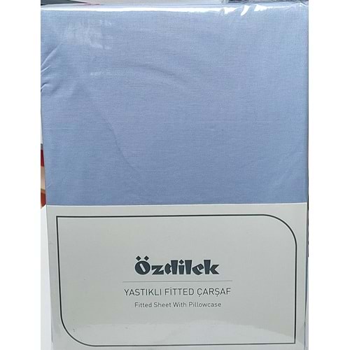 Özdilek Colourist Fitted Lastikli Tek Kişilik Çarşaf Seti (100x200)-Okyanus Mavi