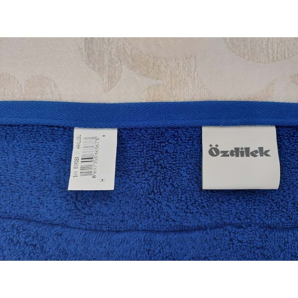 Özdilek Svv Border Kalın & Yumuşak Mutfak Havlusu (33x33) - Persian Blue (Saks Mavisi)