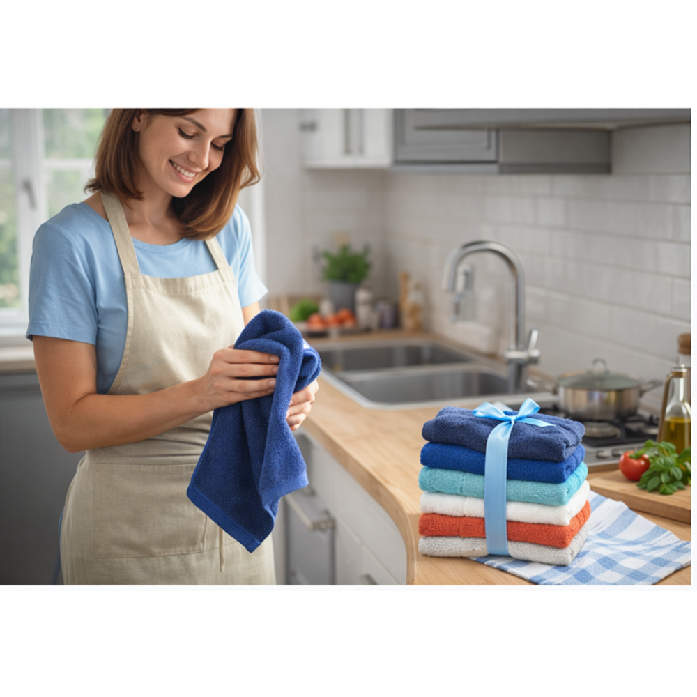 Özdilek Svv Border Kalın & Yumuşak Mutfak Havlusu (33x33) - Spice