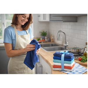 Özdilek Svv Border Kalın & Yumuşak Mutfak Havlusu (33x33) - Spice