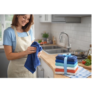 Özdilek Svv Border Kalın & Yumuşak Mutfak Havlusu (33x33) - White (Beyaz)