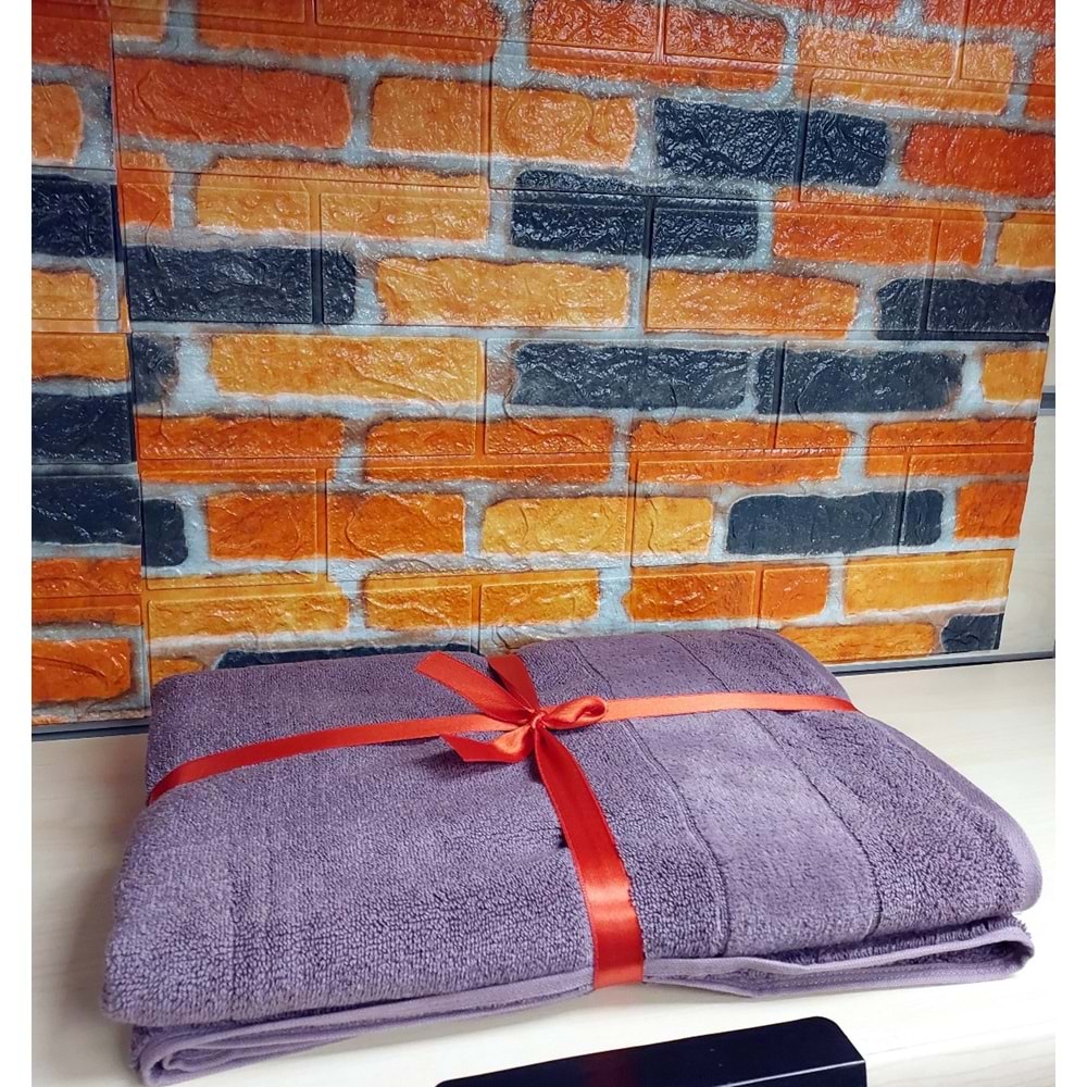 Özdilek Svv Border Orta Boy Banyo Havlusu (76x147) - Orchid (Orkide Lilası)