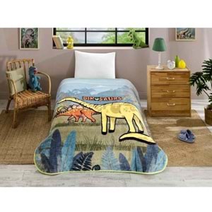 Özdilek Prime -Dinasoor Yeni- Tek Kişilik Çocuk Battaniye (155x215)