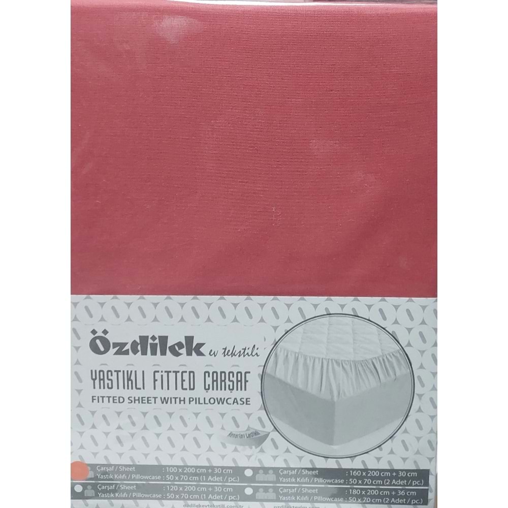 Özdilek Colourist Fitted Lastikli Tek Kişilik Çarşaf Seti (100x200)-K.Mercan