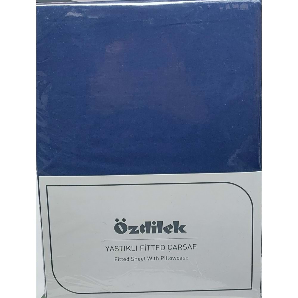 Özdilek Colourist Fitted Lastikli Tek Kişilik Çarşaf Seti (100x200)-Pasifik Mavi