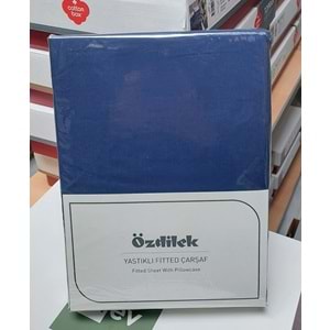 Özdilek Colourist Fitted Lastikli Tek Kişilik Çarşaf Seti (100x200)-Pasifik Mavi