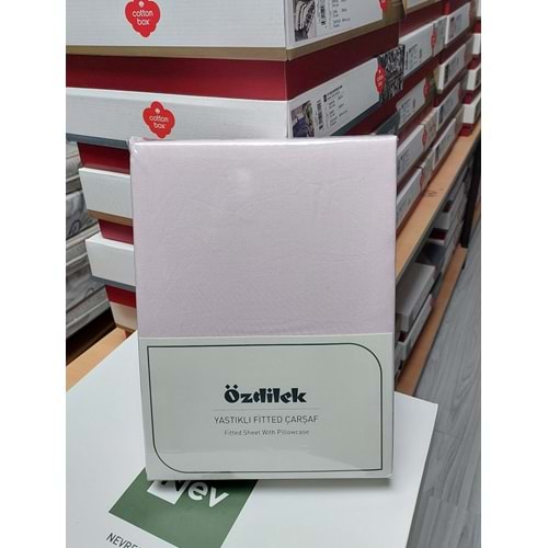 Özdilek Colourist Fitted Lastikli Tek Kişilik Çarşaf Seti (100x200)-Pudra