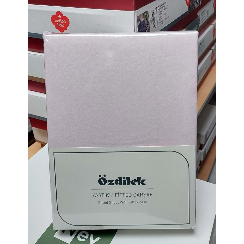 Özdilek Colourist Fitted Lastikli Tek Kişilik Çarşaf Seti (100x200)-Pudra