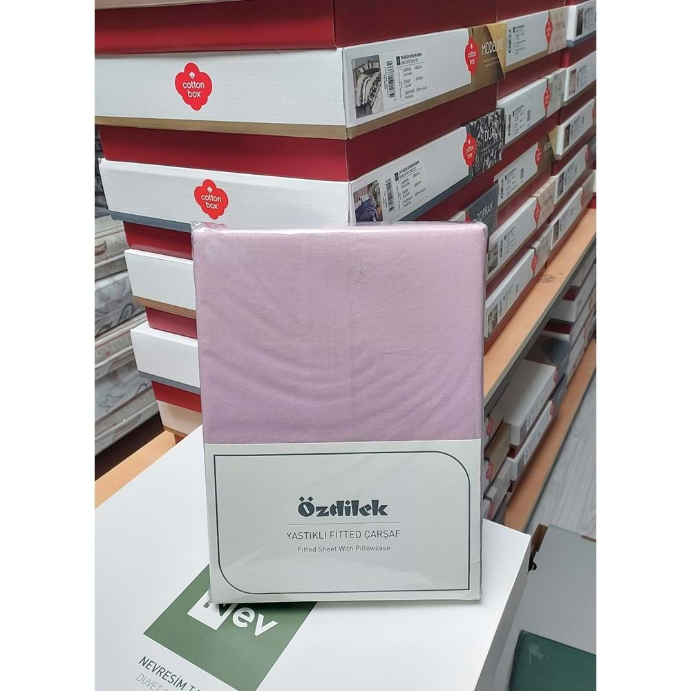 Özdilek Colourist Fitted Lastikli Tek Kişilik Çarşaf Seti (100x200)-Rose