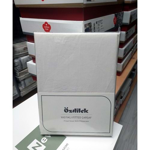 Özdilek Colourist Fitted Lastikli Tek Kişilik Çarşaf Seti (100x200)-Vanilya