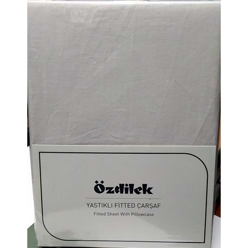 Özdilek Colourist Fitted Lastikli Tek Kişilik Çarşaf Seti (100x200)-Vanilya