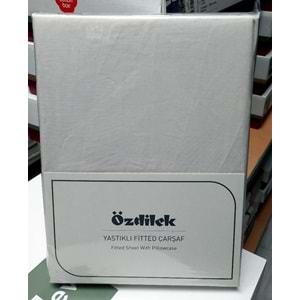 Özdilek Colourist Fitted Lastikli Tek Kişilik Çarşaf Seti (100x200)-Vanilya