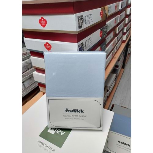 Özdilek Colourist Fitted Lastikli Tek Kişilik Battal Çarşaf Seti (120x200)-Marina