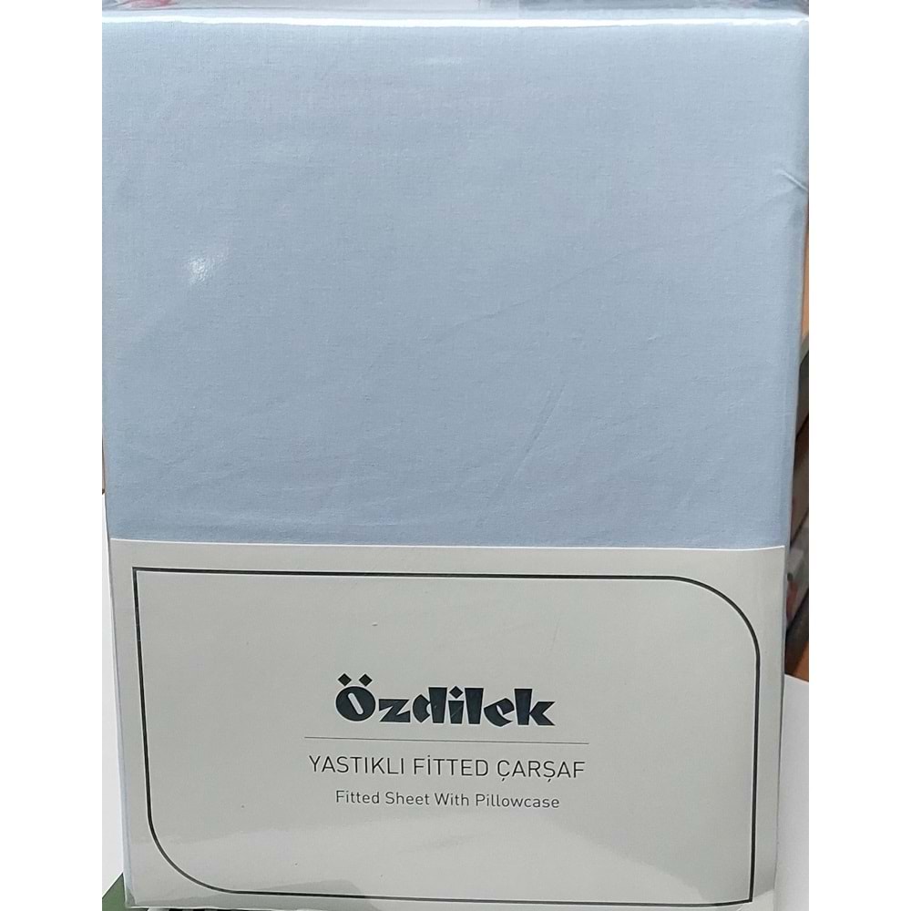 Özdilek Colourist Fitted Lastikli Tek Kişilik Battal Çarşaf Seti (120x200)-Marina