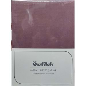 Özdilek Colourist Fitted Lastikli Tek Kişilik Battal Çarşaf Seti (120x200)-Mürdüm