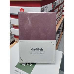 Özdilek Colourist Fitted Lastikli Tek Kişilik Battal Çarşaf Seti (120x200)-Mürdüm