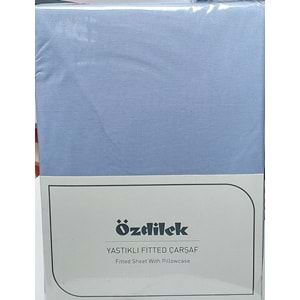 Özdilek Colourist Fitted Lastikli Tek Kişilik Battal Çarşaf Seti (120x200)-Okyanus Mavi