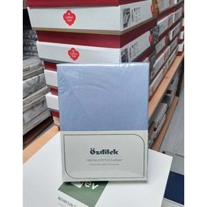 Özdilek Colourist Fitted Lastikli Tek Kişilik Battal Çarşaf Seti (120x200)-Okyanus Mavi