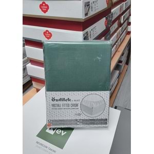 Özdilek Colourist Fitted Lastikli Tek Kişilik Battal Çarşaf Seti (120x200)-Zümrüt Yeşili