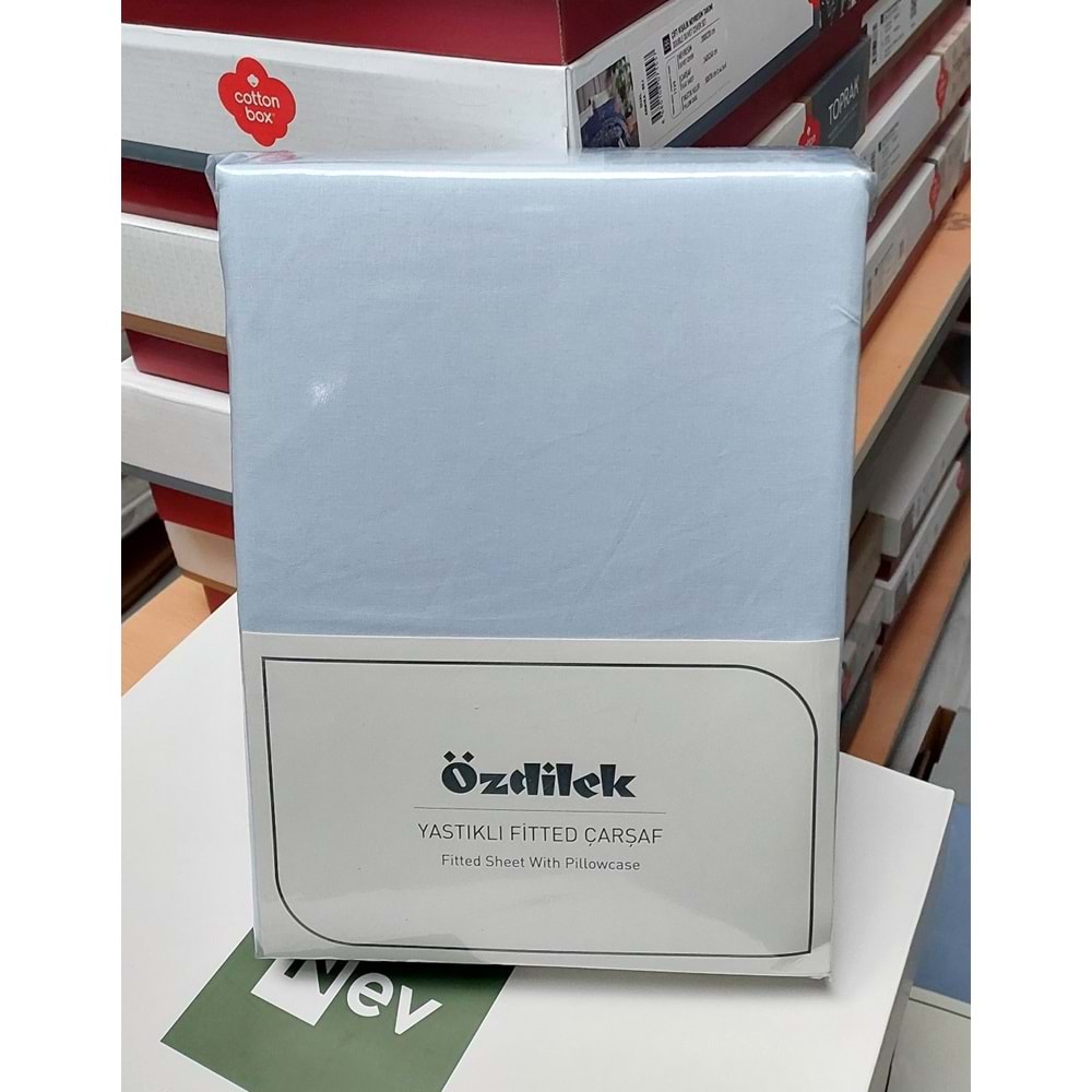 Özdilek Colourist Fitted Lastikli Çift Kişilik Çarşaf Seti (160x200)-Marina