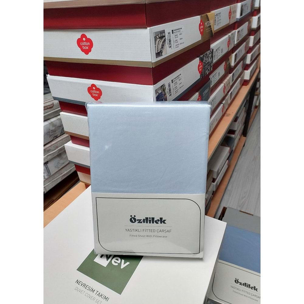 Özdilek Colourist Fitted Lastikli Çift Kişilik Çarşaf Seti (160x200)-Marina