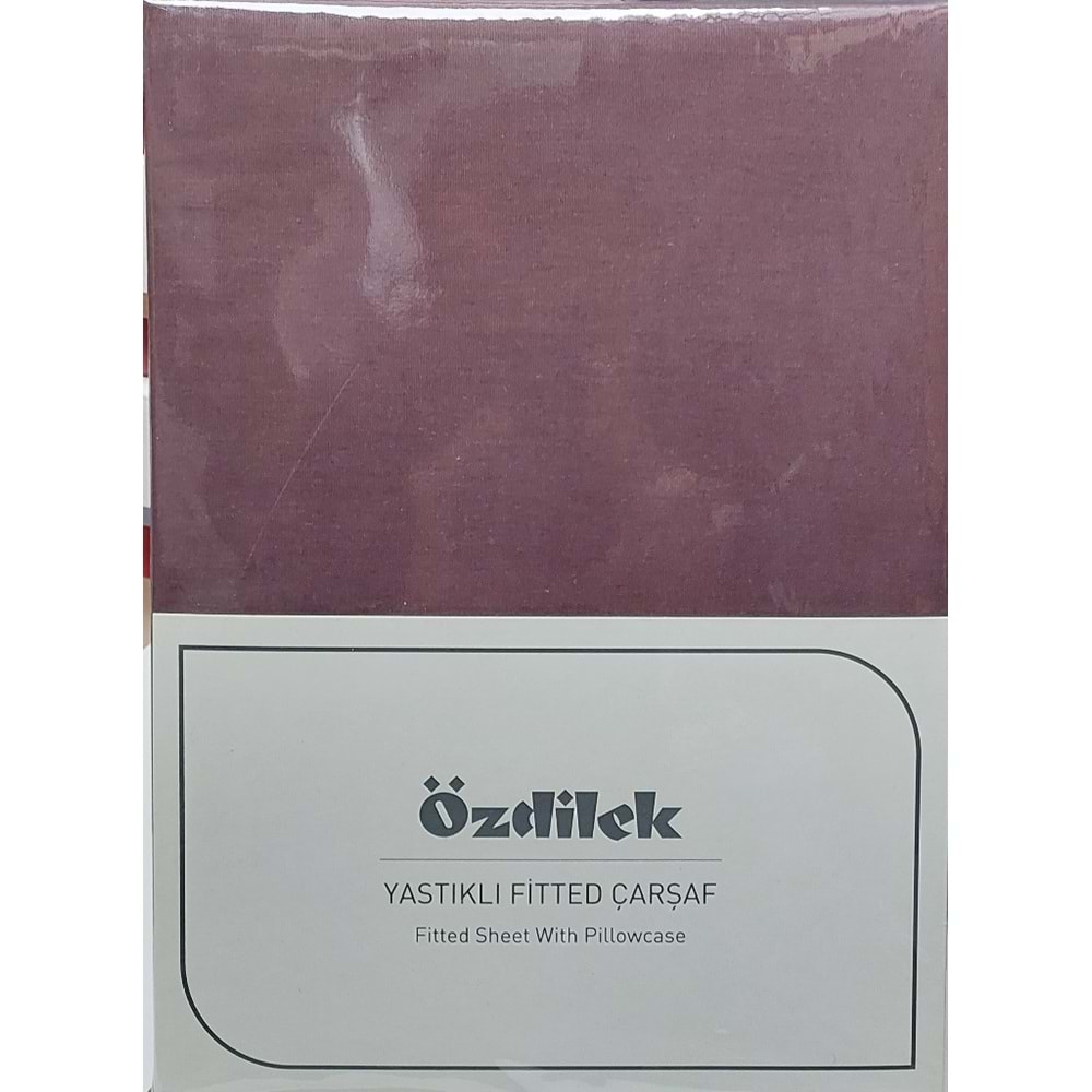 Özdilek Colourist Fitted Lastikli Çift Kişilik Çarşaf Seti (160x200)-Mürdüm