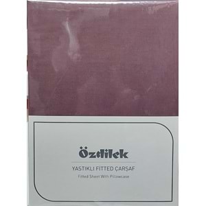 Özdilek Colourist Fitted Lastikli Çift Kişilik Çarşaf Seti (160x200)-Mürdüm