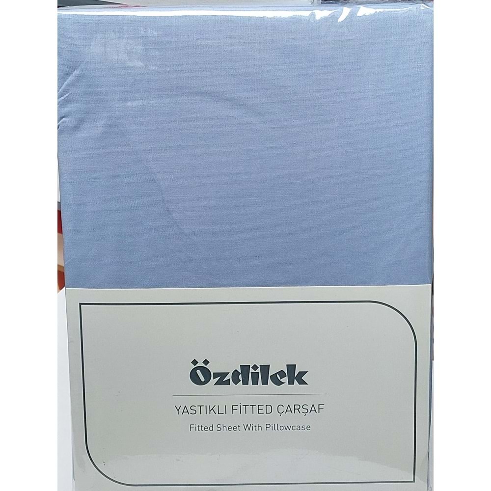Özdilek Colourist Fitted Lastikli Battal Çift Kişilik Çarşaf Seti (180x200)-Okyanus