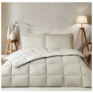 Özdilek %100 Pamuk (Çarşafı Lastikli) Tek Kişilik Yatak Seti-Colourist Kum Beji Vanilya