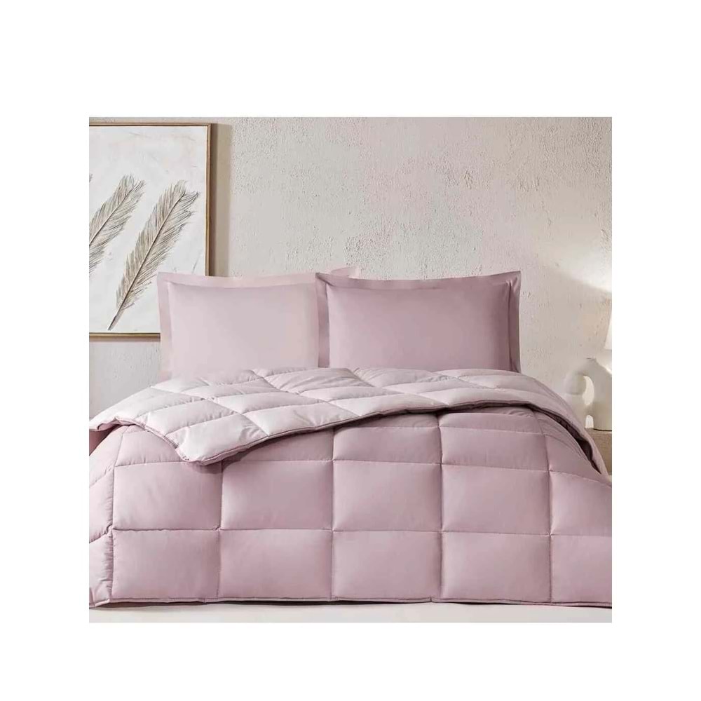 Özdilek %100 Pamuk (Çarşafı Lastikli) Tek Kişilik Yatak Seti-Colourist Rose Pudra