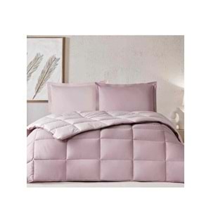 Özdilek %100 Pamuk (Çarşafı Lastikli) Tek Kişilik Yatak Seti-Colourist Rose Pudra