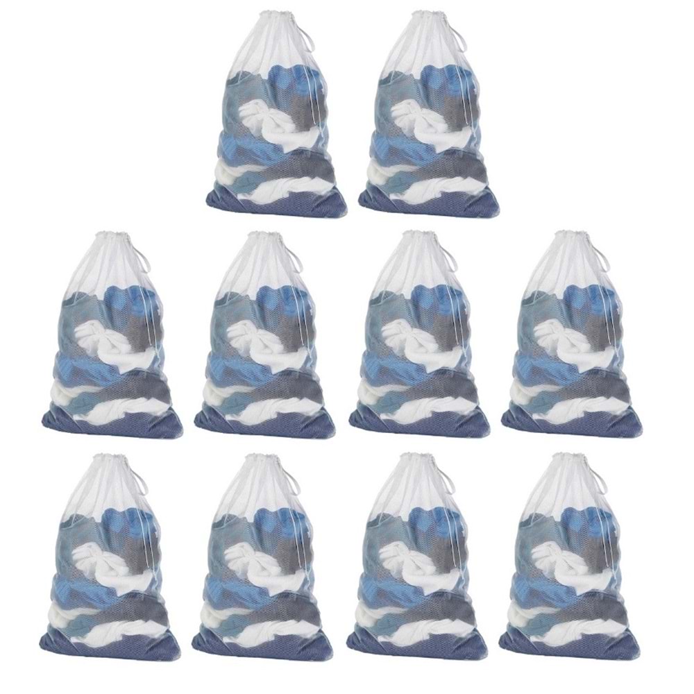 10lu Standart Çamaşır Yıkama Filesi Etiketsiz (50x70)