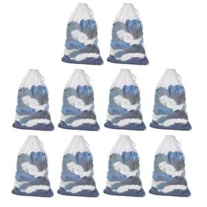 10lu Standart Çamaşır Yıkama Filesi Etiketsiz (50x70)