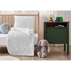 Özdilek Embos Bebek Battaniyesi (100x120)-A.Gri